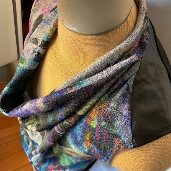 Simon Chang Wool Leather Dress - Picture 5 of 13